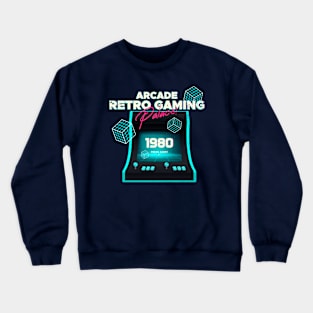 ARCADE Retro GamingPalace - Retro Gaming Heaven !980 Crewneck Sweatshirt